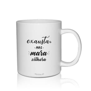Caneca Branca Personalizada Para Home Office Mara Vilhosa