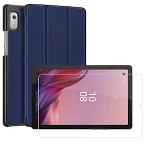 Capa Couro + Película Vidro Para Lenovo Tab M9 - 9 Tb-310Xu