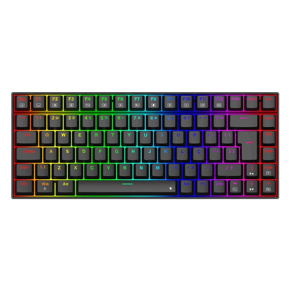 Teclado Gamer Redragon K629-RGB Preto RGB Switch Brown - 6616