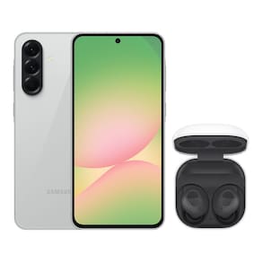 A56 5G (256GB) - Cinza + Galaxy Buds FE - Grafite