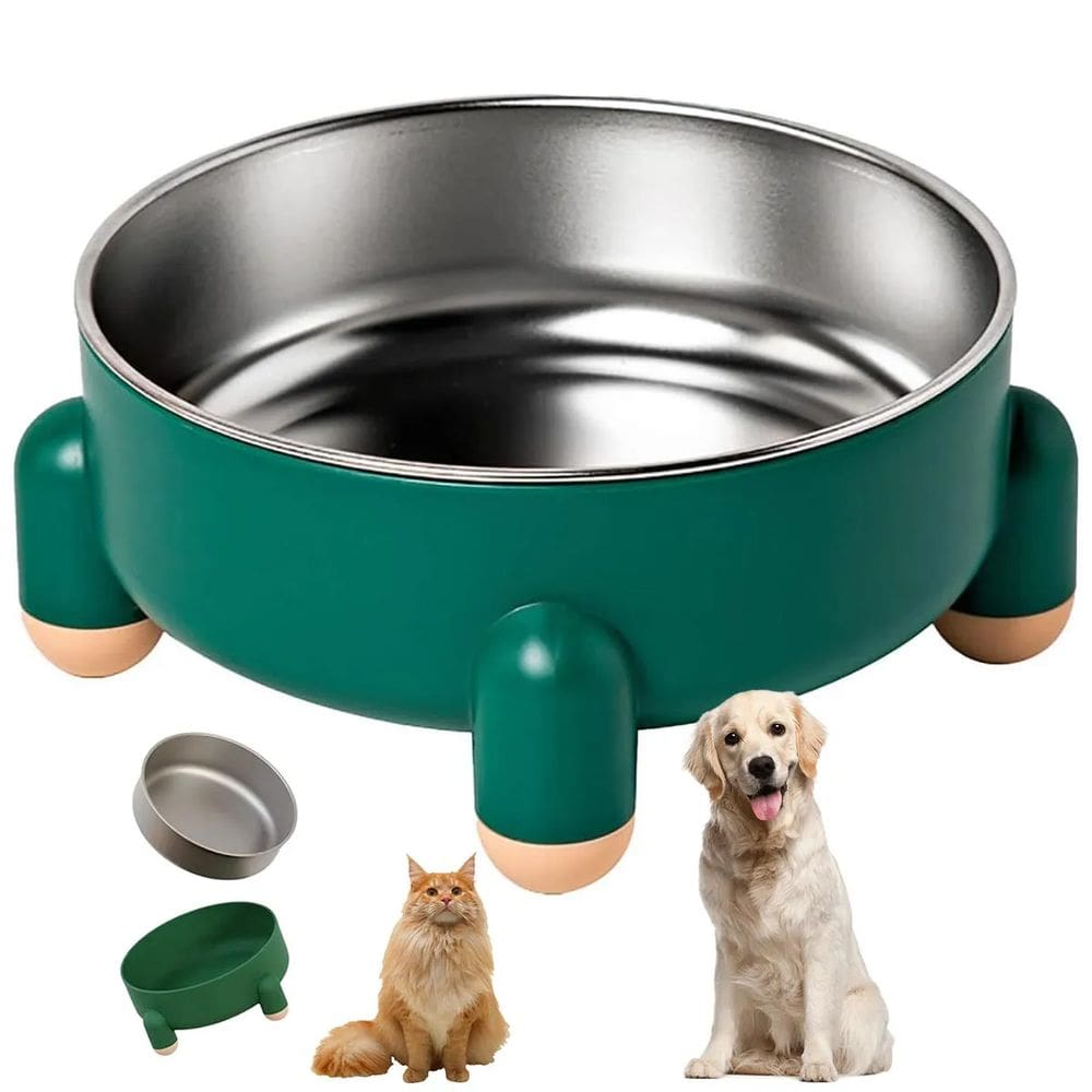 Comedouro Elevado Gato Cao Cachorro Tigela Removivel Raçao Animal de Estimaçao Resistente