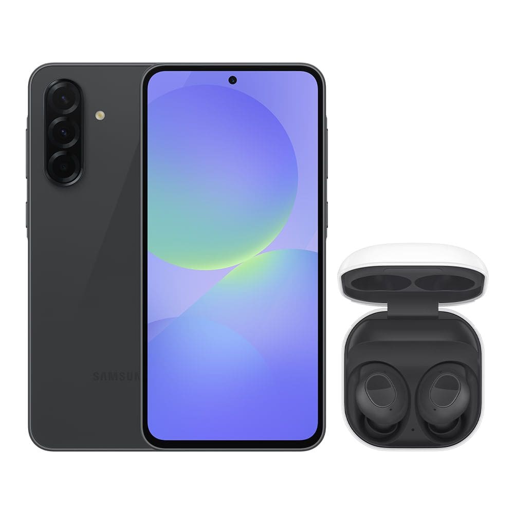 A36 5G (256GB) - Preto + Galaxy Buds FE - Grafite