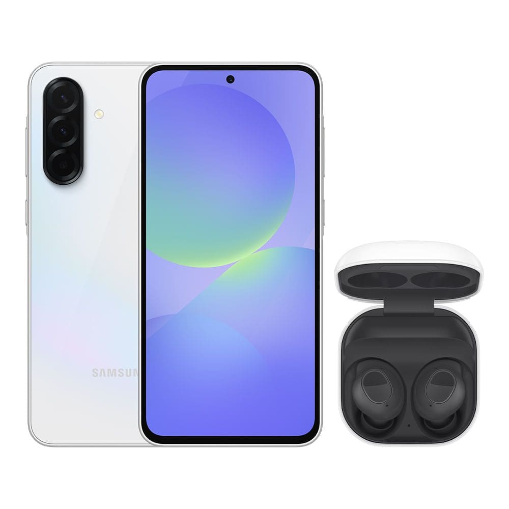 A36 5G (128GB) - Branco + Galaxy Buds FE - Grafite