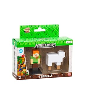 Kit Pack Brinquedo 2 Bonecos Ação Minecraft 3D Colecionáveis