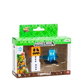 Kit Pack Brinquedo 2 Bonecos Ação Minecraft 3D Colecionáveis