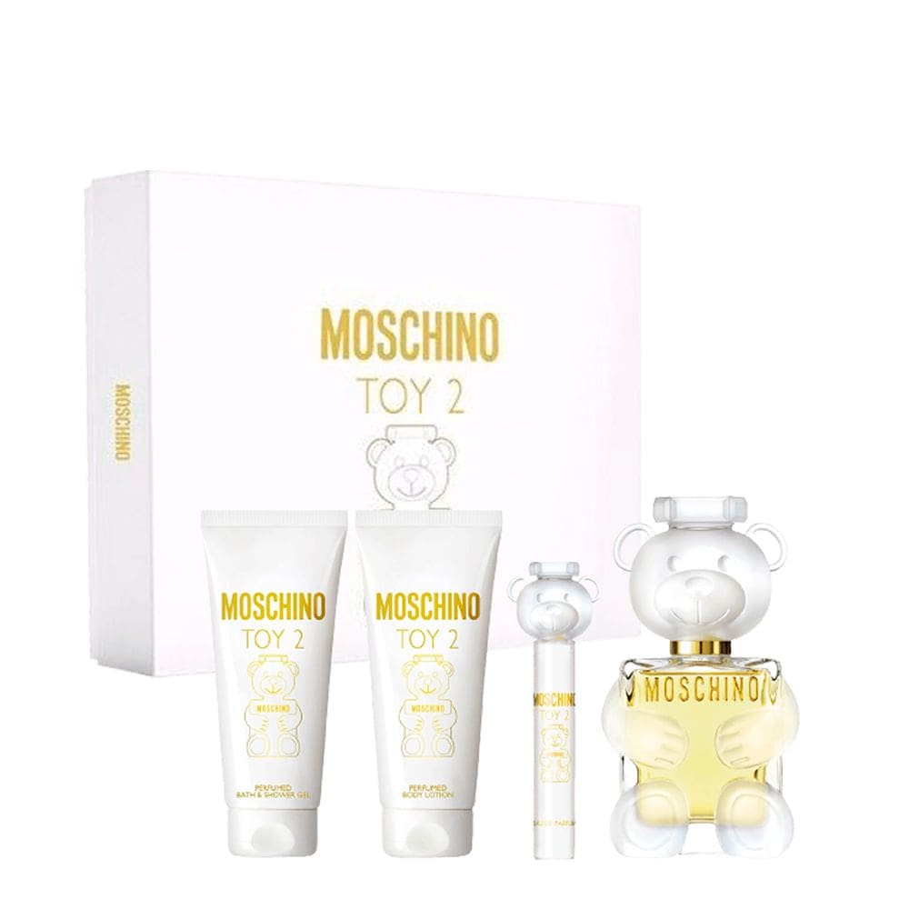 Kit Moschino Toy 2 Eau de Parfum - Perfume Feminino 100ml + Miniatura 10ml + Body Lotion 100ml + Gel de Banho 100ml