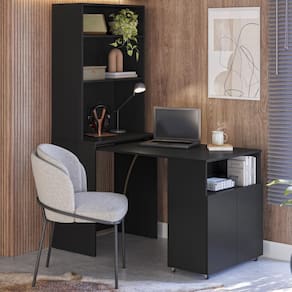 Armário Escrivaninha 2 portas com Mesa Retrátil Duo