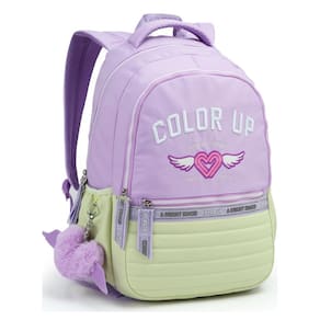 Mochila Costas 18 Color Up Passeio Meninas Notebook Lilás