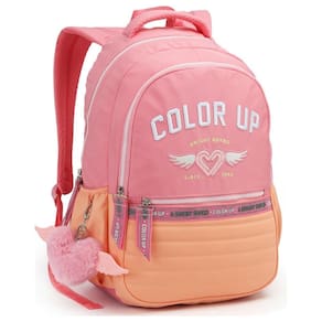 Mochila Costas 18 Color Up Passeio Meninas Notebook Rosa