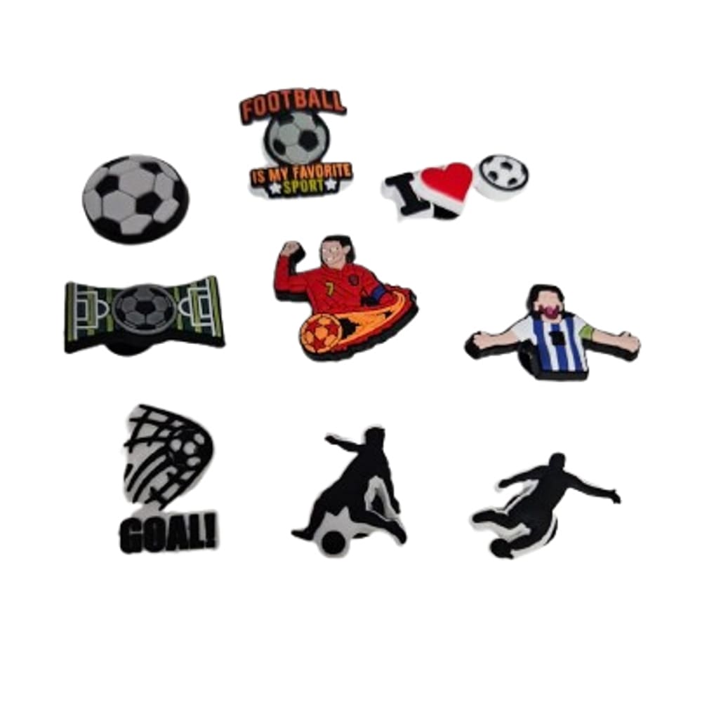 Pins Botons para sandalias Crocs Modelo Futebol