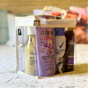 Bolsa Feminina Transparente Necessaire De Maquiagem, Shampoo
