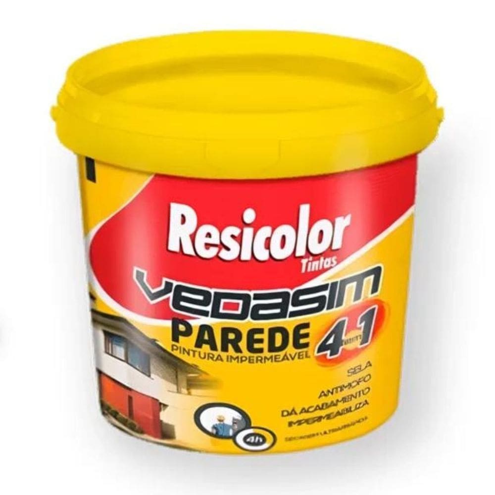 Vedasim parede impermeabilizante 4 em 1 3,6l | resicolor