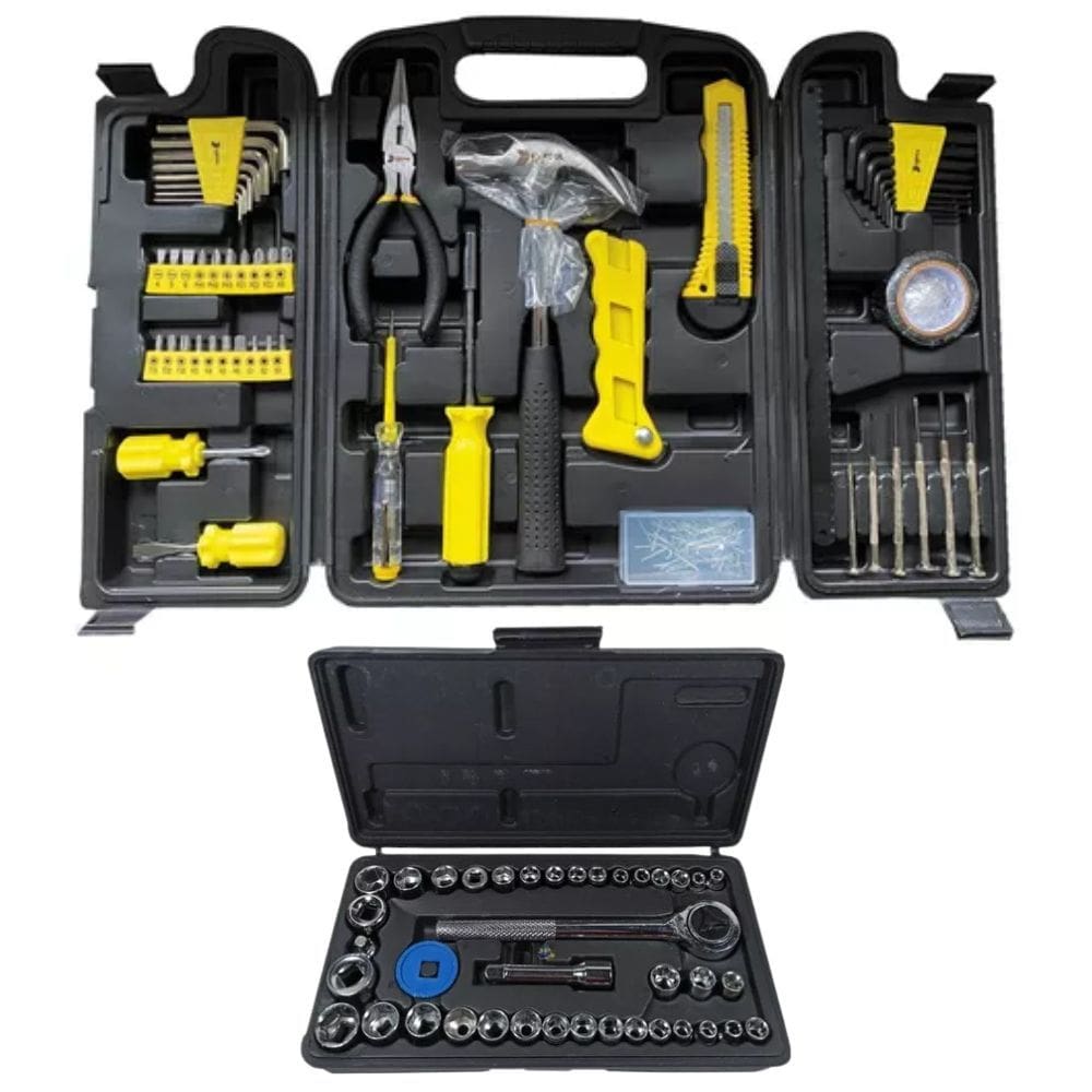 Kit De Ferramentas 200 Pcs C/Soquetes E Chaves +40 Peças