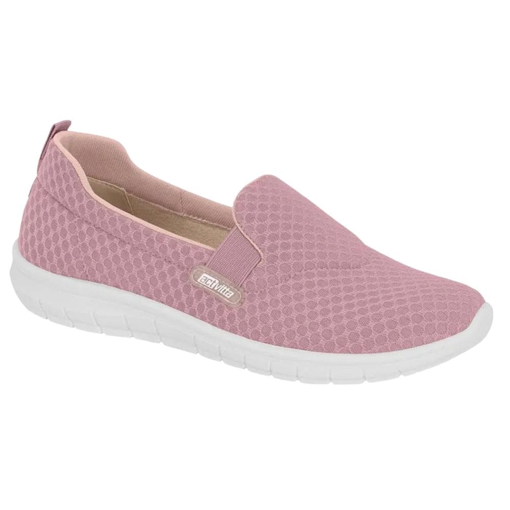 Tênis Actvitta Calce Fácil Feminino Lycra Rosa