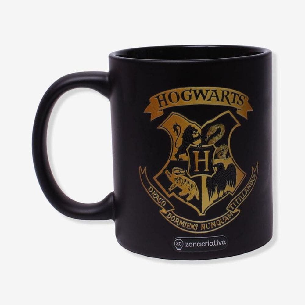 Caneca Mágica Termosensível Harry Potter 300ml Porcelana