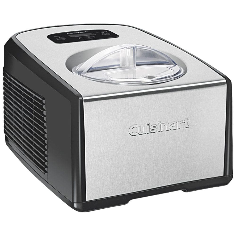 Sorveteira 1,2 Litros Timer e Controles Touchpad Temporizador Duas Pás, CUISINART ICE 100, Cinza escuro