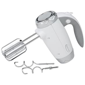 Batedeira de Mão com 7 Velocidades e Acessórios, 250W, Branca, 110v, BETTY CROCKER BC 2205C, Branco