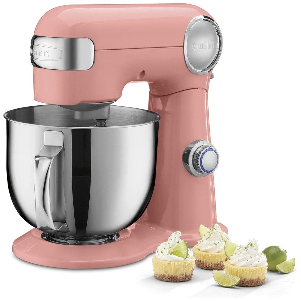 Batedeira de Bancada 5L com 12 Velocidades, Aço Inoxidável, 500W, 110v, CUISINART SM 50CO, Rosa pálido