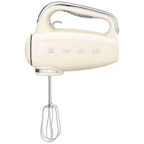 Batedeira de Mão com 9 Velocidades e Acessórios de Aço Inox, 220W, 110v, SMEG HMF01, Creme