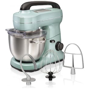 Batedeira Planetária Elétrica 4L com 7 Velocidades Aço Inoxidável 300W, Água, 110v, HAMILTON BEACH 63397, Verde claro