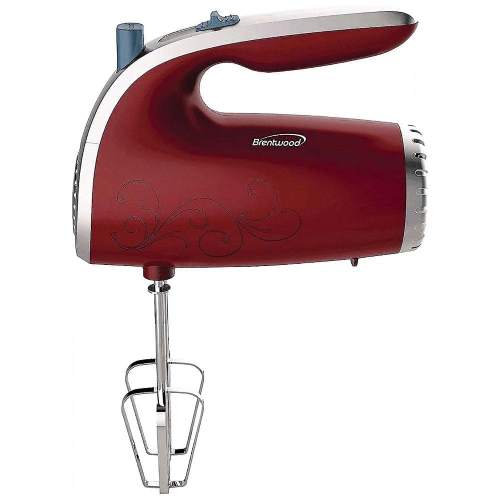 Batedeira de Mão Elétrica com 5 Velocidades, 150W, 110v, BRENTWOOD HM 48R, Vermelho