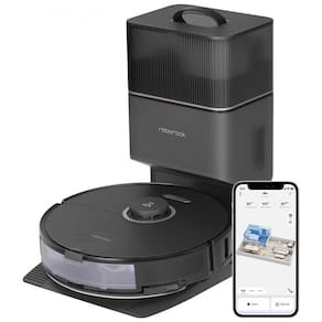Aspirador de Pó Robô com Esfregão Controlado por APP e Sucção Forte 6000PA, 110V, roborock S8, Preto
