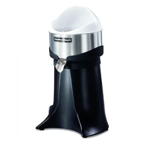 Espremedor Elétrico Profissional de Frutas Hamilton Beach HCJ967 em Aço Inoxidável e Multifuncional, 110V 800W, Preto