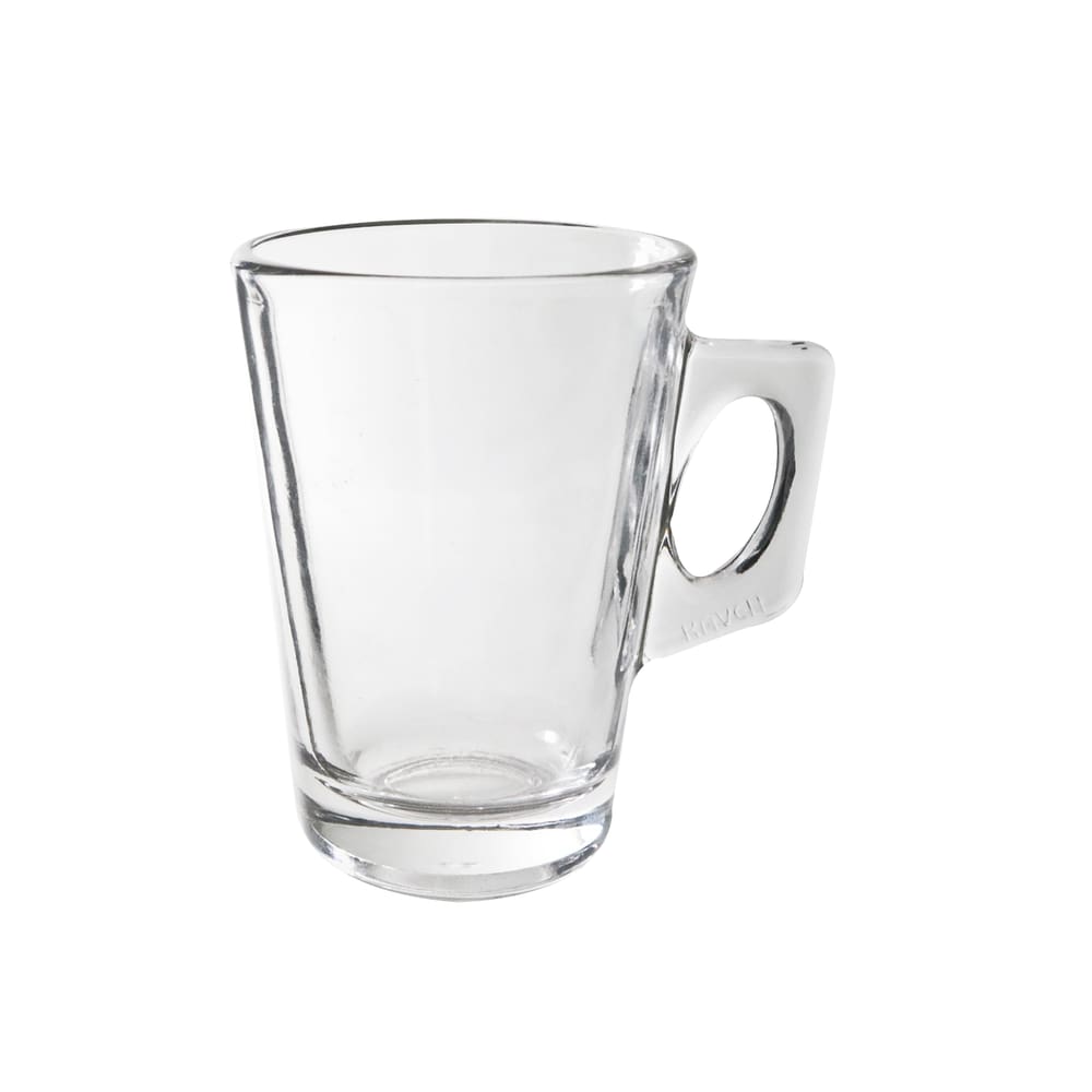 Mini Xícara De Vidro Com Alça Transparente 165Ml