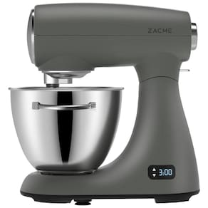 Batedeira 5,2L com 8 Velocidades, Display LED e Temporizador, 110V 600W, ZACME, Cinza