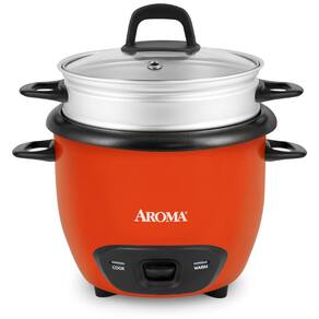 Panela de Arroz AROMA® Cozinheiro de Arroz e Grãos 3 Xícaras (Cru) , 1,4L , 6 Xícaras (Cozido) (ARC-743-1NGOR), Ideal para Arroz, Quinoa,