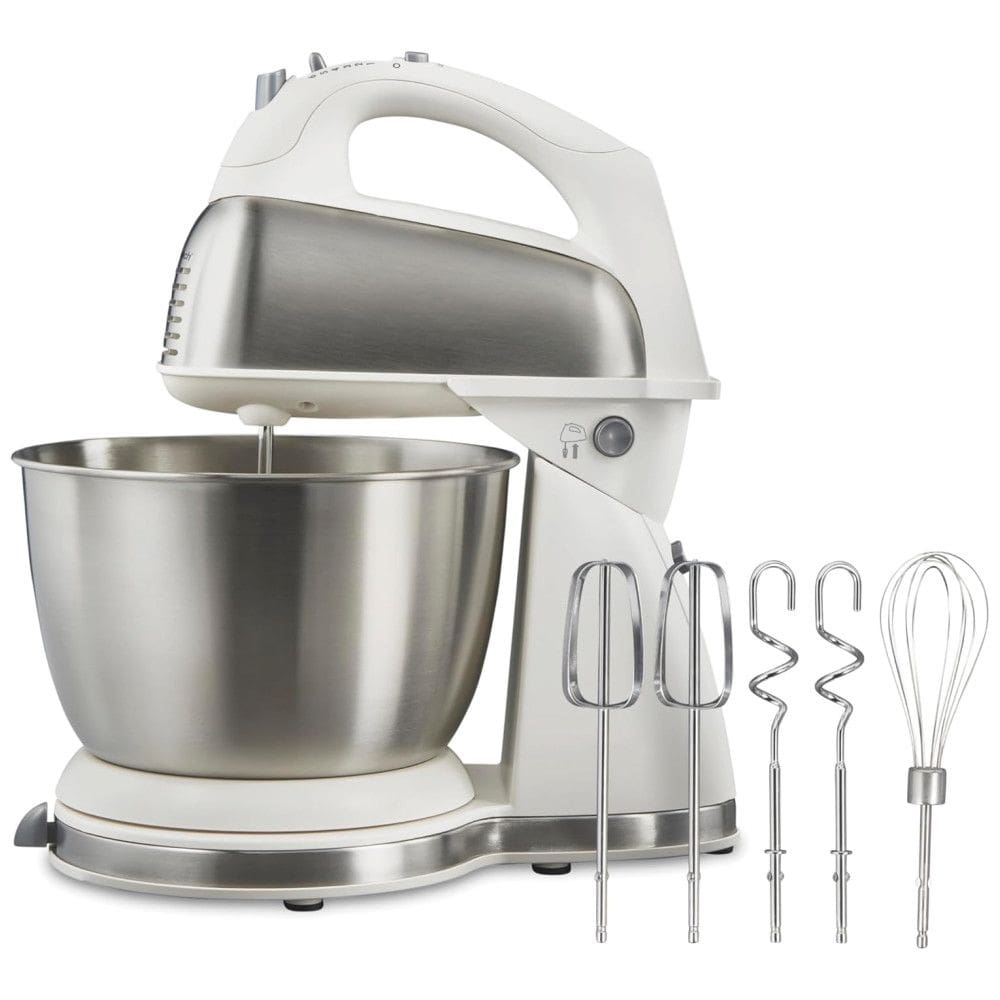 Mixer e Batedeira Hamilton Beach Clássica, 4 Litros, 6 Velocidades, 290W, Branca - Modelo 64655 290