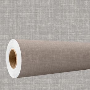 Papel De Parede Efeito Tecido Linho Cinza Texturizado 3M