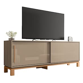 Rack Bancada Para TV 65 Pol 180cm Lucca Areia/Freijó C01 - Mpozenato