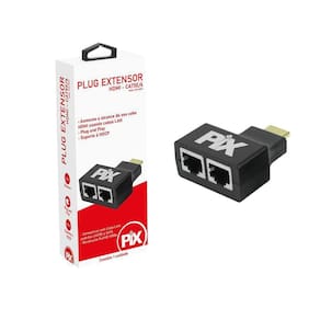 Extensor Hdmi 3D 20 Metros Via Cabo De Rede Utp Rj45 Cat5E/6