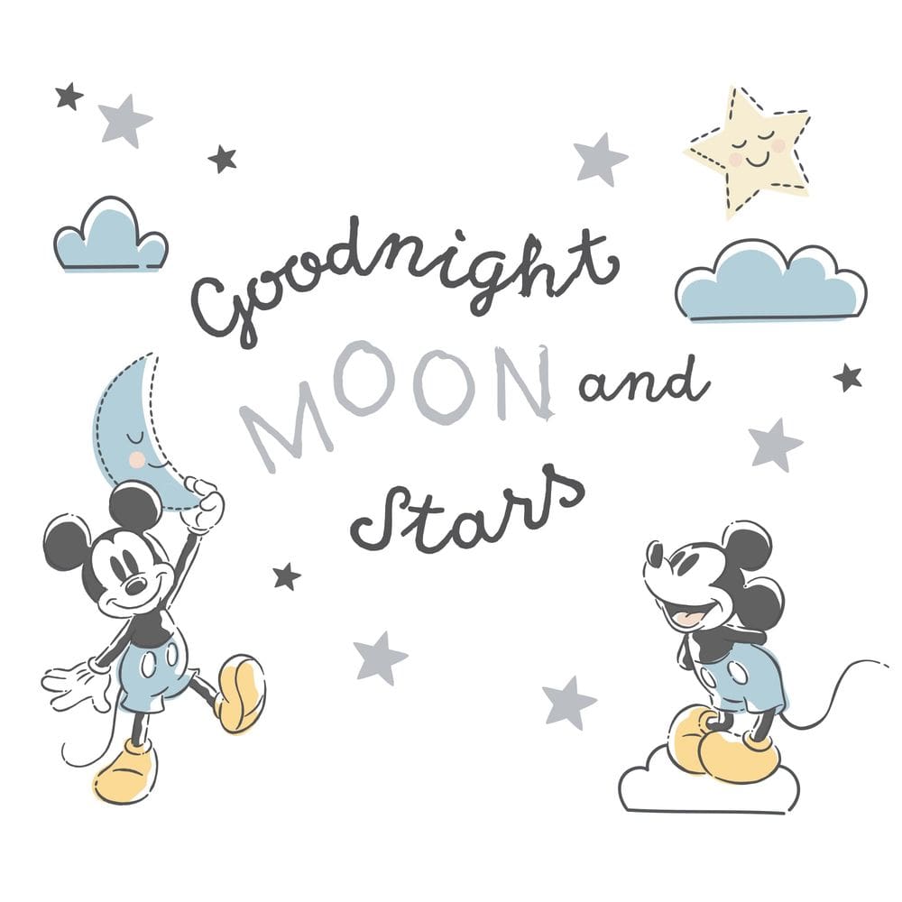 Decalques de parede Lambs & Ivy Disney Baby Moonlight Mickey Mouse