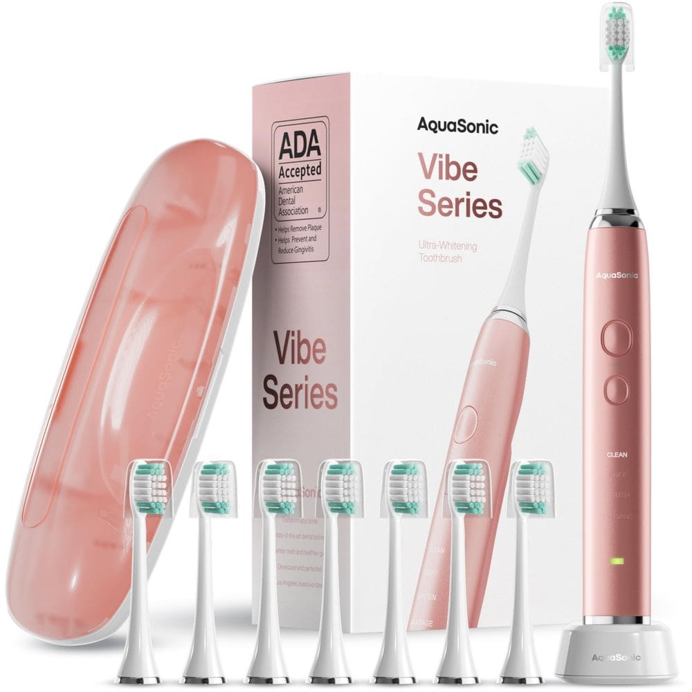 Escova de dentes elétrica Aquasonic Vibe Series Ultra-Whitening