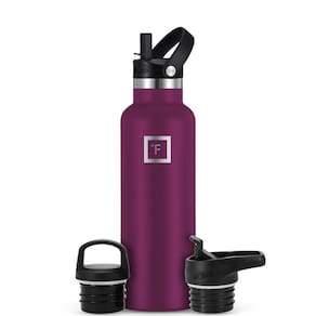 Garrafa de água IRON °FLASK Camping Hiking 600ml Burgundy