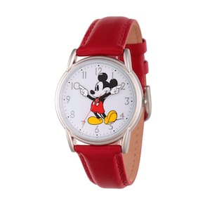 Relógio Disney Mickey Mouse adulto clássico em couro de Cardiff