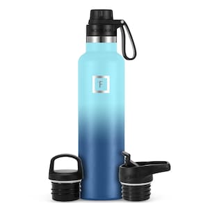 Garrafa de água IRON °FLASK Camping Hiking 700ml Blue Waves