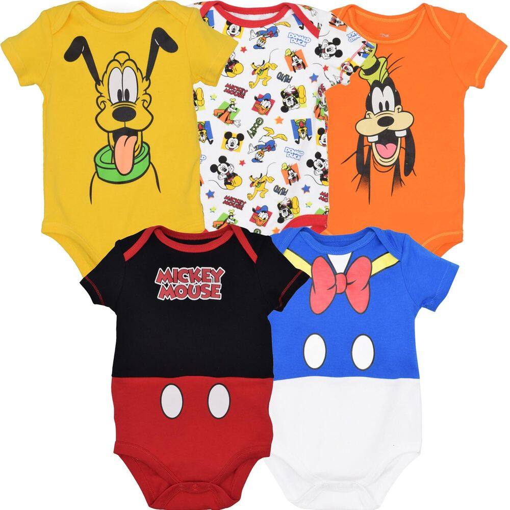 Macacões Disney Mickey Mouse Donald Duck Pluto Baby 6-9M