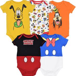 Macacões Disney Mickey Mouse Donald Duck Pluto Baby 6-9M