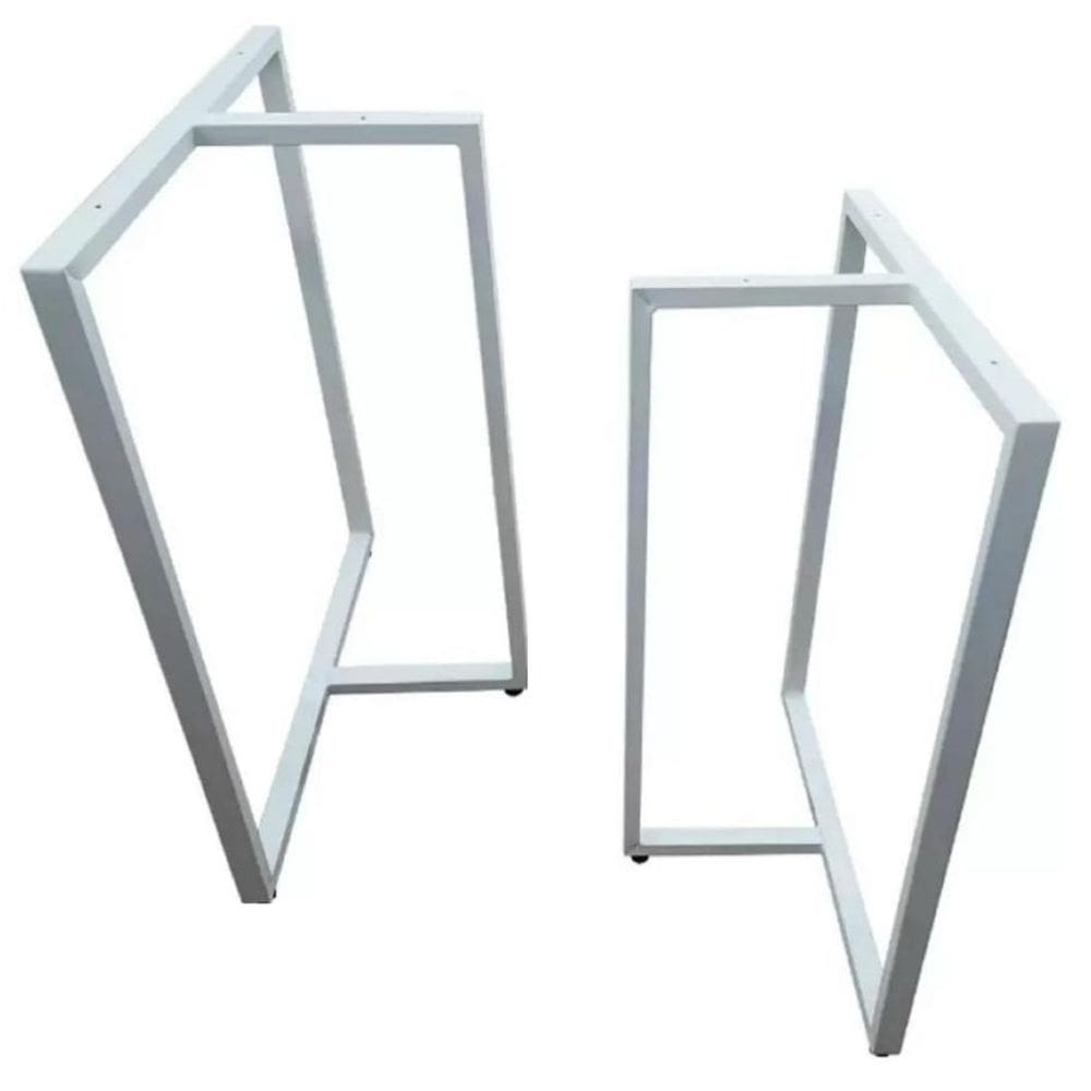 Pés De Mesa 75x60cm Mod. T ESTILO INDUSTRIAL Ferro Kit c/2un