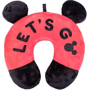 Almofada de viagem FUL Disney Mickey Mouse `Let`s Go` preta/vermelha