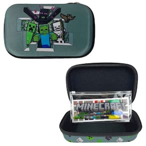 Conjunto de estojos para lápis com designs inovadores Minecraft com adesivos para crianças