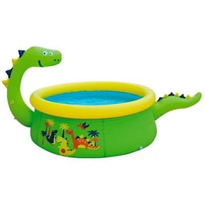 Piscina Infantil Inflável Jilong 1400L Redonda Dinossauro