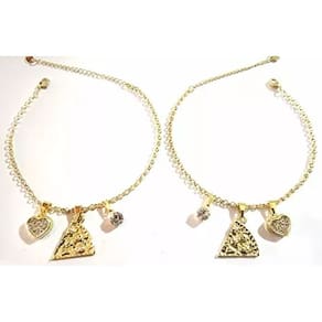 2 Pulseiras Best Friends Amigas Amizade Folheado a Ouro 18k