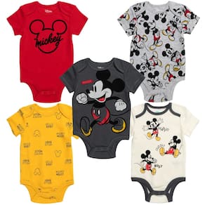 Macacões Disney Mickey Mouse para bebês e meninos 24 meses x5