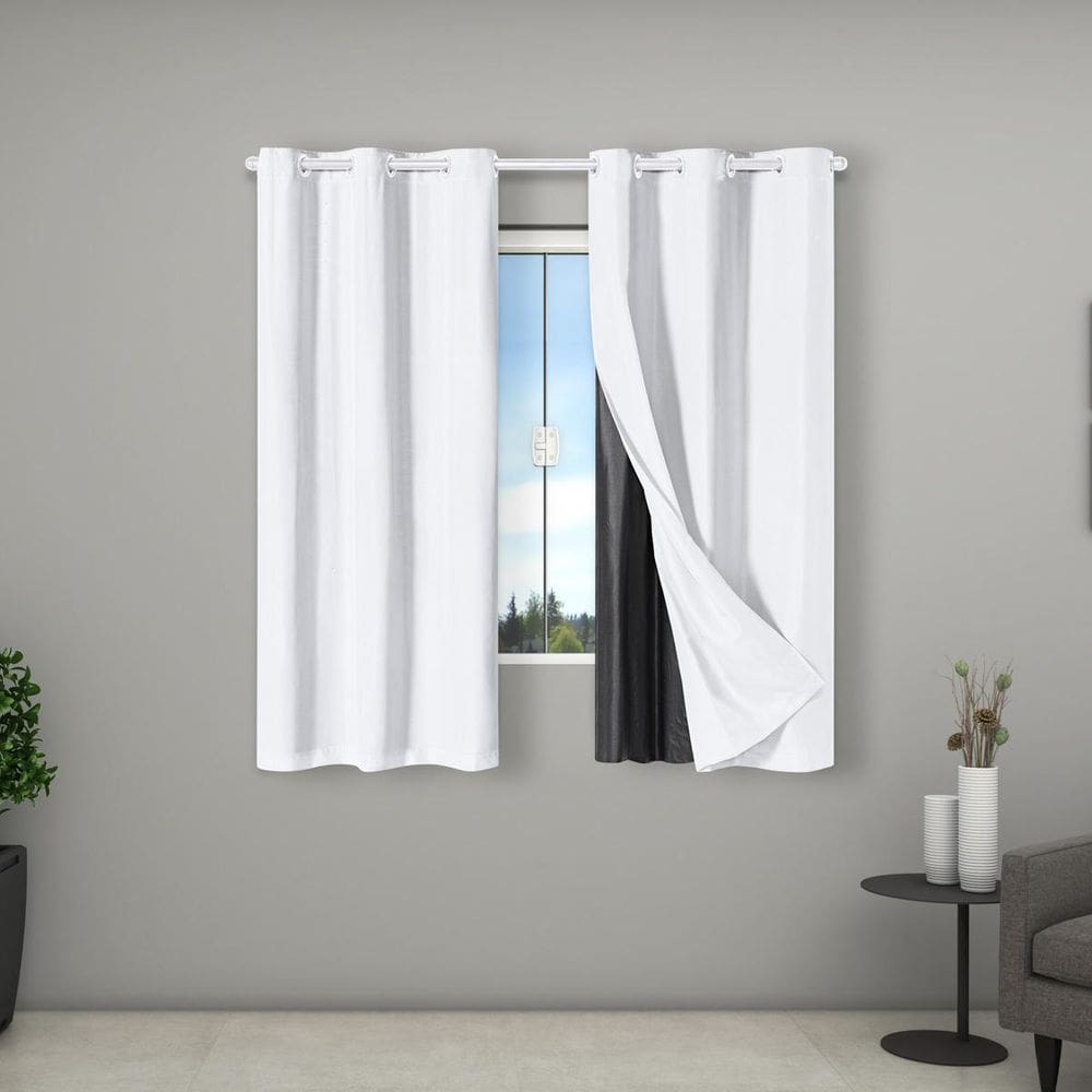 Cortina 100 % Blackout Pvc Tecido 2,00 X 1,40 Janela Branco