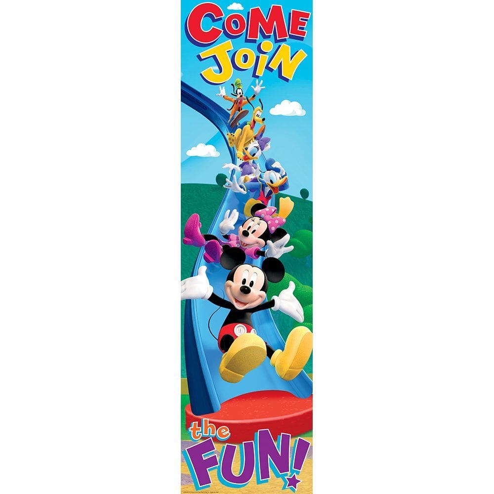 Banner de sala de aula Eureka Disney Mickey Mouse Clubhouse 30x114cm