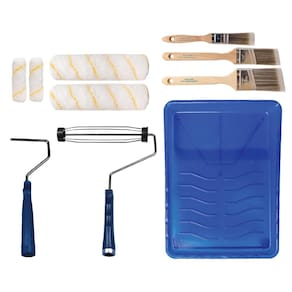 Conjunto de rolos de pintura Pro Grade de 10 peças para todas as tintas e manchas